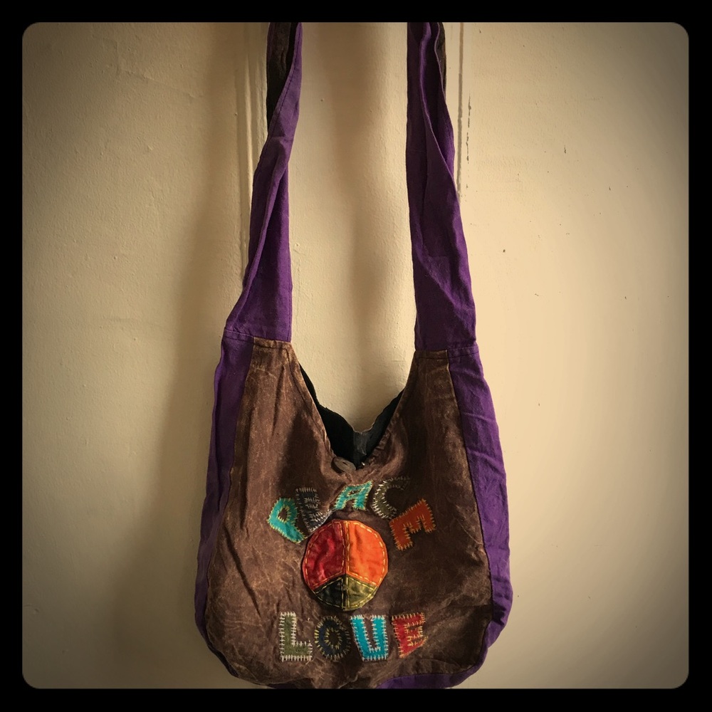 Hobo Hippie Peace Love Bag